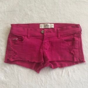 Pink Hollister Low Rise Shorts